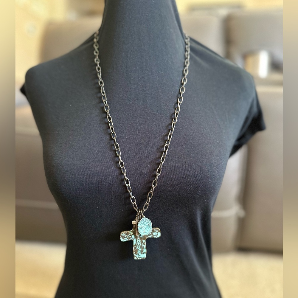 Distressed Rustic Statement Necklace